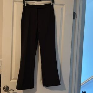 United Colors of Benetton Wrinkle Free Dark Brown Pants Sz 38/US 2